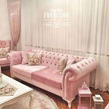 Sofa set with poufs along with coffee table. Jual Sofa Shabby Chic Furniture Jepara Kab Jepara Rasya Homeset Tokopedia