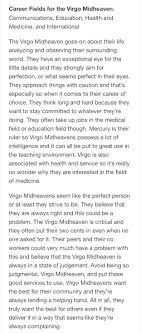 Midheaven Virgo Astrology Chart Birth Chart Virgo