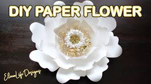 This allows you to play around with your. Making Big White And Gold Paper Flower Wedding Paper Flower Tutorial Nursery Paper Flower Decor Youtube