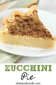 The sweet potato filling is made with sweet potato puree, cream cheese, and spices. Zucchini Pie The Farmwife Cooks