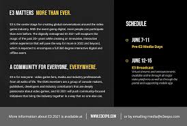 E3 2021 vs summer games fest Electronic Entertainment Expo E3 2021 Findet Vom 12 Bis 15 Juni Online Statt Computerbase