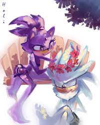 22613 - dead source, safe, artist:holivi, blaze the cat (sonic), silver the  hedgehog (sonic), cat, feline, hedgehog, mammal, anthro, sega, sonic the  hedgehog (series), 2012, bench, clothes, duo, female, fur, high res,
