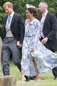 The best of oscar de la renta wedding dresses. The Duchess Of Sussex Wears Oscar De La Renta For A Wedding Meghan Wears Printed Dress For Celia Mccorquodale S Wedding