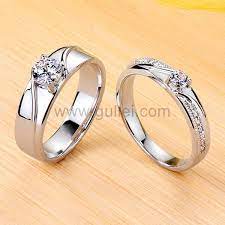 Https Www Gullei Com 0 54 Carat Celebrity Style Diamond Couples Rings With Engraving Html Engagement Rings Couple Couple Wedding Rings Couple Ring Design
