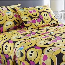 Hotel 5th Ave Emoji Collection Sheet Set Black Size Twin Check Back Soon Blinq