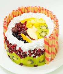 Eggless Fresh Fruit Cake Fruit Pastry Recipe Pressure Cooker Cake Eggless Baking Without Oven Recipe Video Recipe Fresh Fruit Cake Eggless Baking Fruit Pastry Recipes