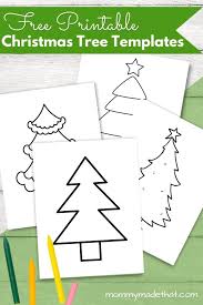 free christmas tree template printables