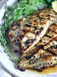 Grilled Chicken Breasts With Herbs And Lemon Belly Full