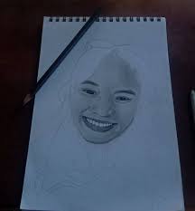 Drawing my classmate 50% progress