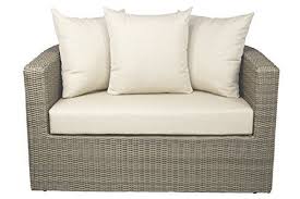 Patio Heaven Phex13lsbrgsr5429 Palomar Love Seat With Cushions In Canvas Fabric Mccaw To View Further For This Item Visit Love Seat Canvas Fabric Cushions