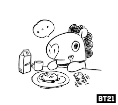 Learn how to draw bts easy pictures using these outlines or print just for coloring. Bt21 Tren Twitter Mang Coloring Books Coloring Pages Christmas Coloring Pages