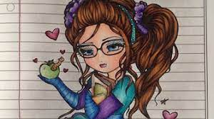 Working in traditional pencil, watercolor pencil, and ink. Hannah Lynn Coloring Tutorials