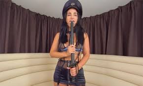Claudia Bavel - Brunette Stripper Solo Virtual Reality
