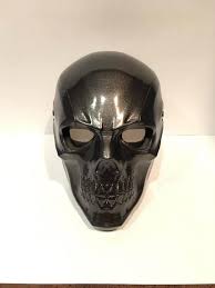 Black Mask Arkham Origins Birds Of Prey Black Night Metallic Etsy
