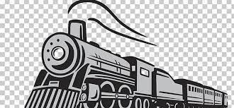 Train Rail Transport Steam Locomotive Png Angle Artwork Balloon Cartoon Black Black And White Rail Transport Steam Locomotive Locomotive