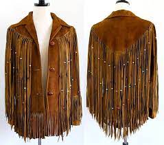 Fringe Leather Jacket Vintage Western Wear For Women Fringe Leather Jacket Leather Jackets Women