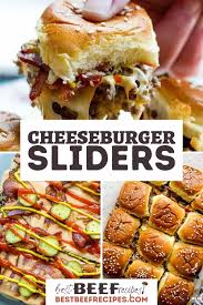 Bacon Cheeseburger Sliders On Hawaiian Rolls Recipe In 2021 Best Beef Recipes Cheeseburger Sliders Slow Cooker Recipes Beef