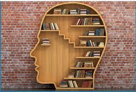 Wooden Book Shelf In Shape Of A Head Clever Designer Unknown Creative Bookshelves Bookcase Home Decor