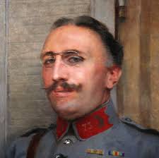 Oil Painting On Canvas Dated 1921, Military Por...