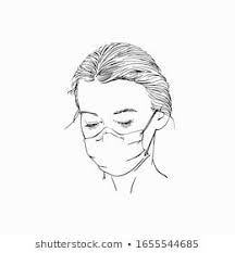 Stock Photo And Image Portfolio By Art Of Line Shutterstock Line Art Drawings Mask Drawing Outline Drawings