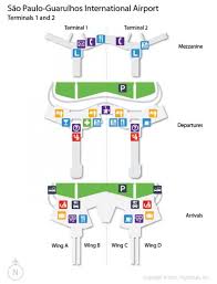 See route stops on the map. O Aeroporto Internacional De Guarulhos Cumbica Mapa Mapa Do Aeroporto Internacional De Guarulhos Cumbica Brasil