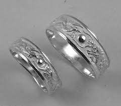 Sterling Silver Dragon Phoenix Rings Wedding Band Set Silver Wedding Rings Sets Wedding Ring Bands Wedding Band Sets
