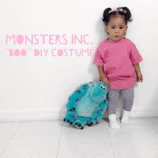 These diy monsters inc family costumes are so easy to make with your silhouette machine and are fun. Monsters Inc Boo Diy Costume Most Things Mom