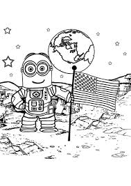 Supercoloring.com is a super fun for all ages: Parentune Free Printable Walking On The Moon Astronaut Coloring Picture Assignment Sheets Pictures For Child