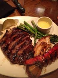 We've compiled our 6 favorite lobster and steak recipes with after your lobster is done baking, serve each steak half with 2 halves of lobster tails and garnish with rosemary if you wish. Steak And Lobster Dinner Special