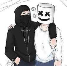 Wallpaper marshmello and wallpaper alan walker is a wallpaper that many music lovers are looking for. Pin Oleh Amangeldi Di Alan Walker Gambar Teman Hewan Animasi