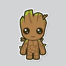 Say My Name Groot Rocketraccoon Guardiansofthegalaxy Iamgroot Wearegroot Superhero Marvel Mvnc Avengers Caricatura Pegatinas Bonitas Dibujos Kawaii