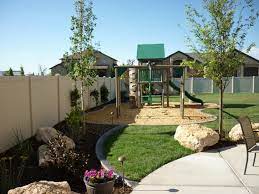 Fun Backyard In South Jordan Utah Large Backyard Landscaping Backyard Playground Play Area Backyard