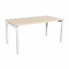 Es kann noch mehr platz durch den anbautisch mit oder ohne stützcontainer verschafft werden. Schreibtisch Style 120 X 100 Cm Ahorn Gestellfarbe Weiss 250 00