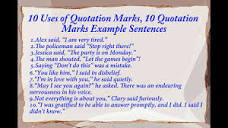 10 Uses of Quotation Marks - YouTube