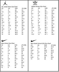 Nike Jordan Gs Size Chart Best Picture Of Chart Anyimage Org