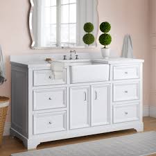 Browse a large selection of farmhouse bathroom vanity designs, including single and double vanity options in a wide range of sizes, finishes and styles. Powder Gray Cabinet With Soft Close Doors Drawers And White Ceramic Farmhouse Apron Sink Includes A Quartz Countertop Quartz Powder Gray Zelda 42 Inch Bathroom Vanity Bathroom Sink Vanities Accessories Bonsaipaisajismo