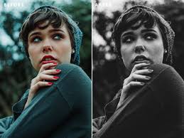 B&W Film Presets, Monochrome Presets for Mobile and Desktop Lightroom,  Black and White Filters, BW Portrait, Retro Preset