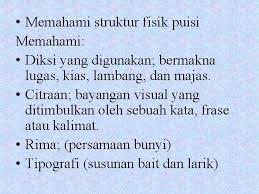 Dalam pelajaran bahasa indonesia sendiri kata penghubung atau konjungsi merupakan kata penting. Puisi Bentuk Karya Sastra Yang Menggunakan Katakata Yang