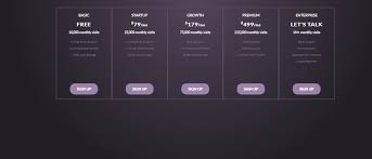 Free Pricing Table Snippets In Html Css Pricing Table Html Css Purple Table