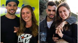 Andreia pimenta with her finacee miguel oliveira (source: Racer Miguel Oliveira Engaged To Step Sister After Secretly Dating For Years Hollywood Entertainment News