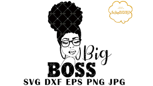 Download Big Boss Svg Afro Woman With Glasses Svg Silhouette Svg Boss Lady Svg African American Woman Svg One Puff Hair Dxf Eps Png Jpg Silhouette Files Cricut Cut Files Didiko Designs