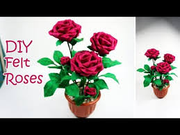 Cara Membuat Bunga Mawar Dari Kain Flanel Tanpa Jahit Felt Flower Youtube Kain Flanel Bunga Mawar