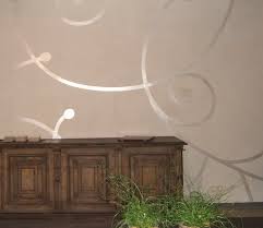 Wandgestaltung In Putz Und Schablone Wandgestaltung Farbgestaltung Wand