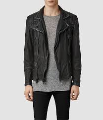 Allsaints Cargo Leather Biker Jacket Mens Leather Jackets Leather Jacket Leather Jacket Men Jackets Men Fashion