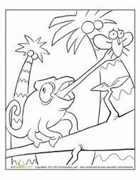 Check out our nice collection of the reptiles coloring pictures worksheets.new reptiles coloring pages added all the time. Chameleon Worksheet Education Com Coloring Pages Reptiles Preschool Chameleon Color