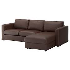Vimle 3er Sofa Mit Recamiere Farsta Dunkelbraun Ikea Deutschland In 2020 3er Sofa Sofa Stoff Sofa Sessel