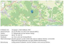 Bislang seien dem polizeipräsidium keine schäden gemeldet worden. Lgrb Erdbeben Erdbebenmeldung
