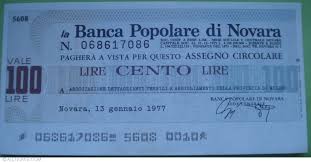 Pagina completa informativa circa banca popolare di novara a novara: 100 Lire 1977 13 I Banca Popolare Di Novara Italy Community Currency 1095