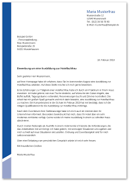 Wie kann man eine gute bewerbung schreiben? Bewerbung Ausbildung Steuerfachangestellte Muster