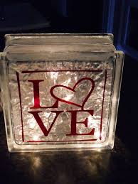 Lighted Glass Box Glass Block Crafts Decorative Glass Blocks Lighted Glass Blocks